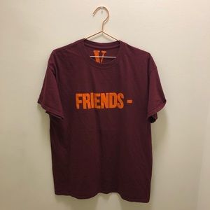 Maroon and orange means VLONE T-shirt